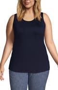 Lands' End Supima Cotton Tunic Tank Top