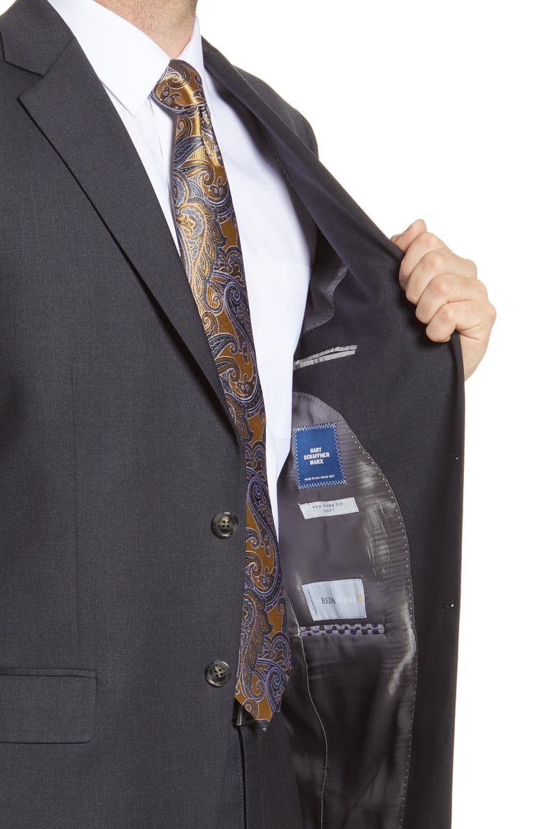 Hart Schaffner Marx New York Classic Fit Solid Stretch Wool Suit, Alternate, color, 
