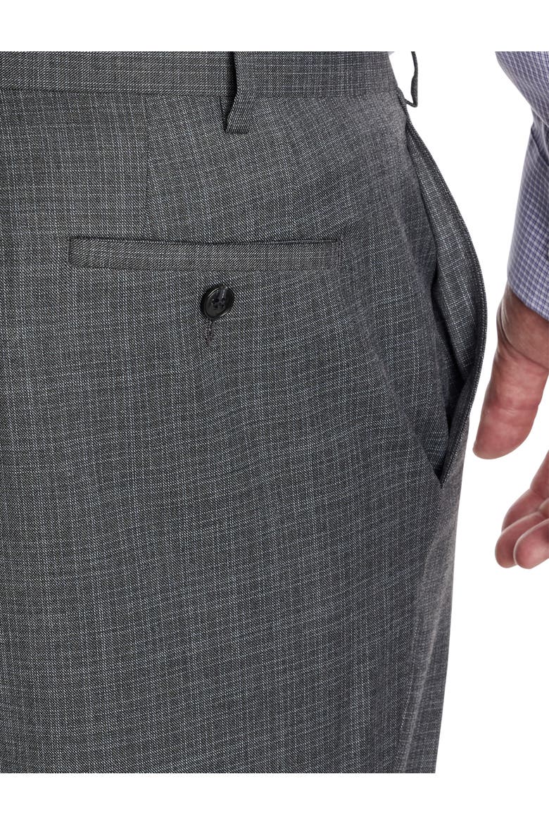 Big & Tall Transitional Check Suit Pants, Alternate, color, GREY