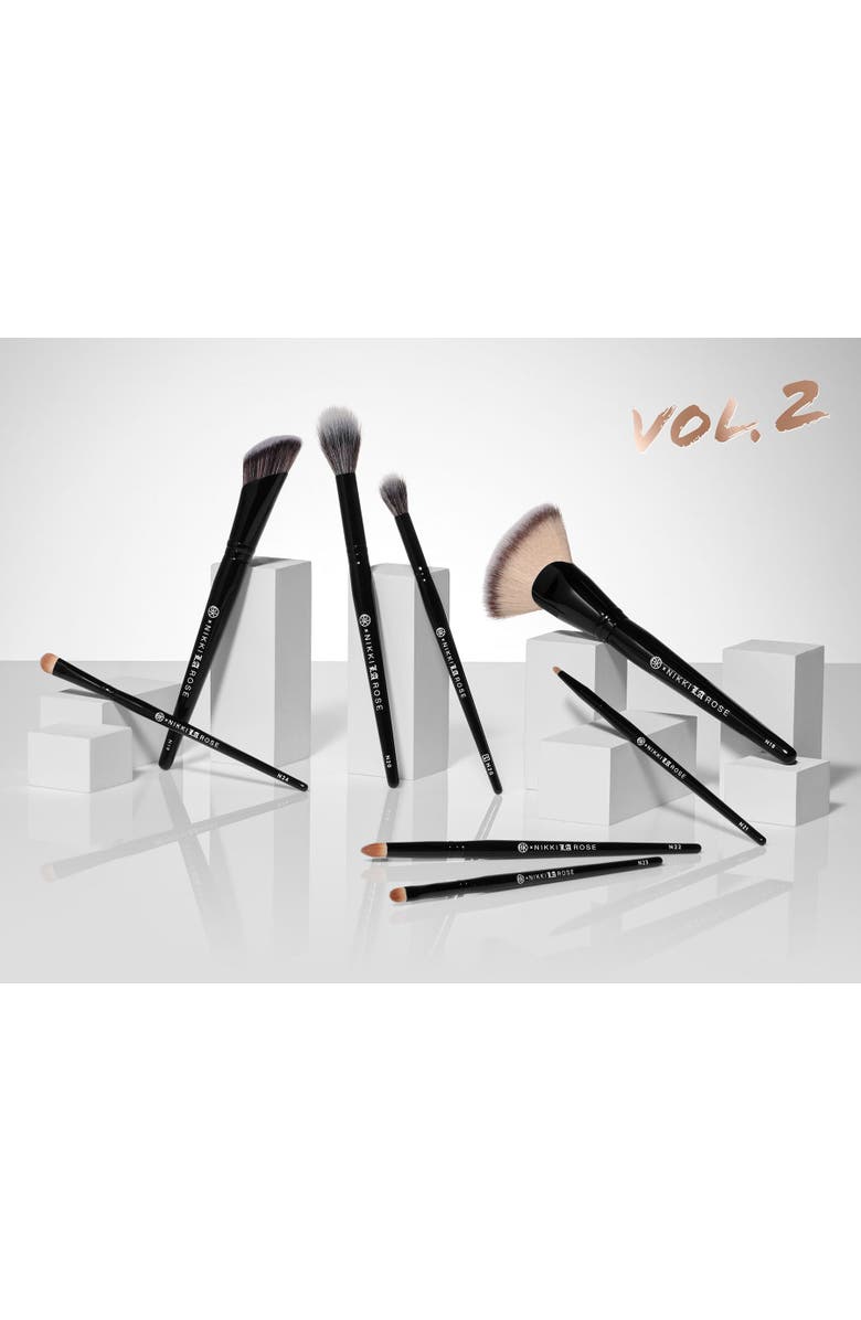 BK Beauty Nikki La Rose Pro Artist Brush Set - Vol. 2, Main, color, Black