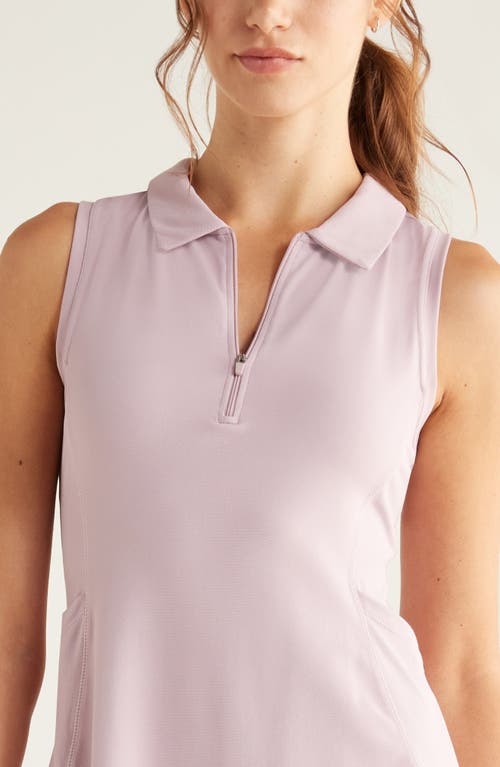 Zella Replay Sleeveless Polo Dress & Shorts Set In Pink