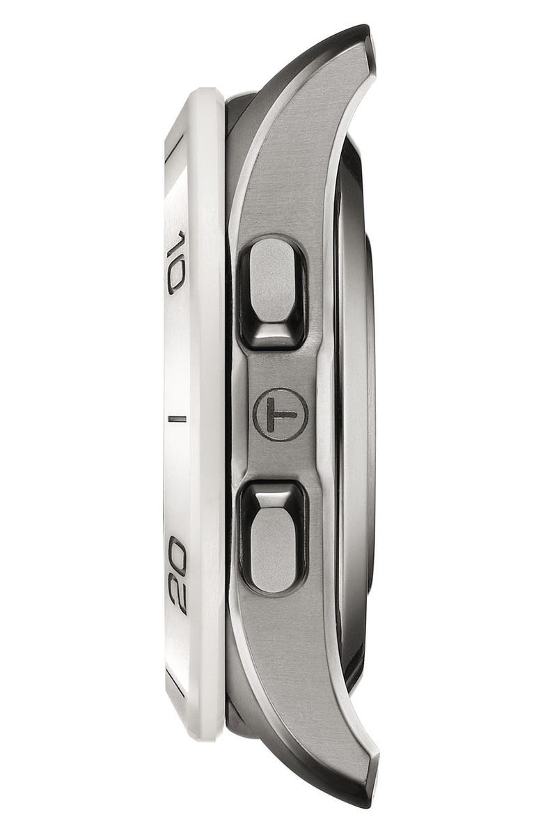 Tissot T-Touch Connect Sport Solar Smart Silicone Strap Watch, 43.75mm, Alternate, color, White