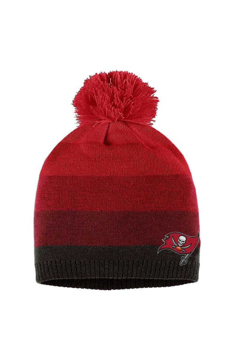 WEAR by Erin Andrews Women's WEAR by Erin Andrews Red Tampa Bay Buccaneers Ombre Pom Knit Hat and Scarf Set, Alternate, color, Red