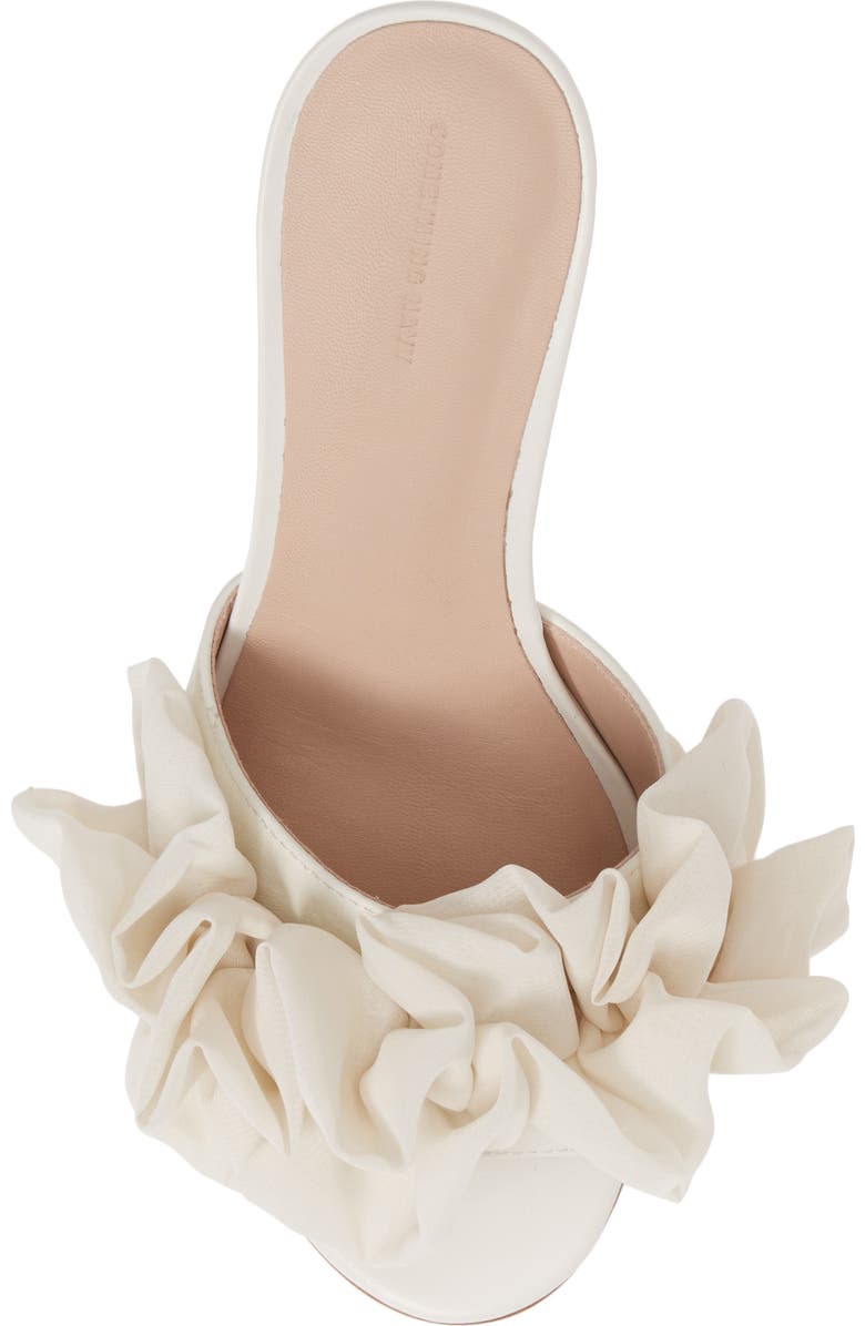 Something Navy Ruffle Dress Slide Sandal, Alternate, color,