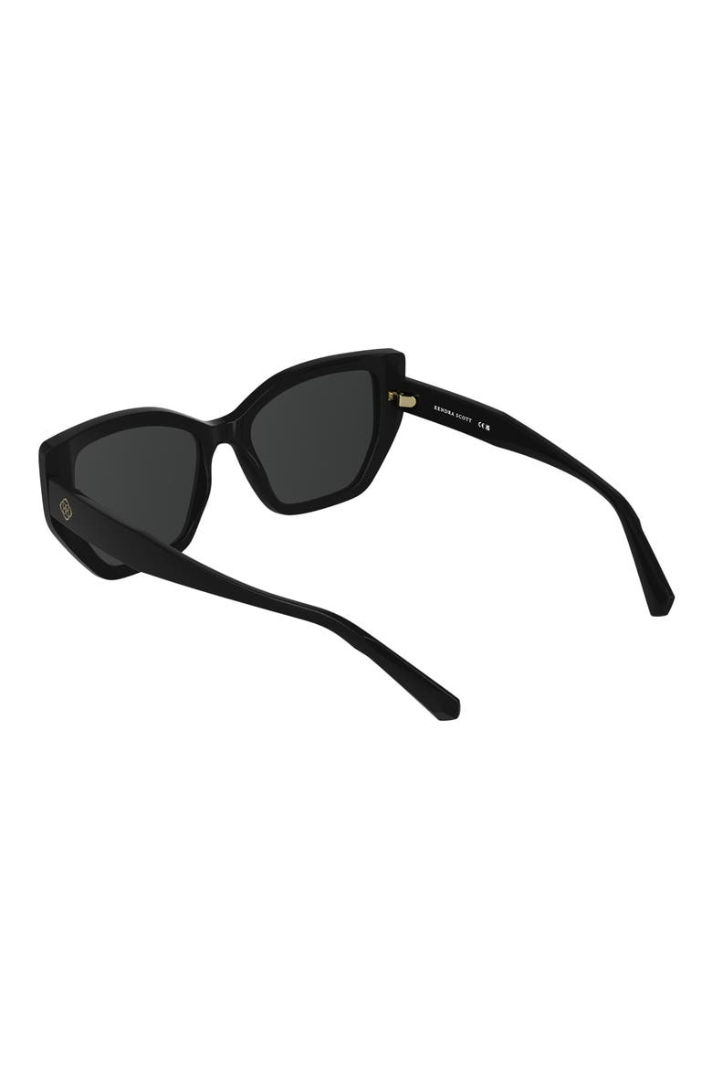 Dira 56mm Butterfly Sunglasses, Alternate, color, BLACK