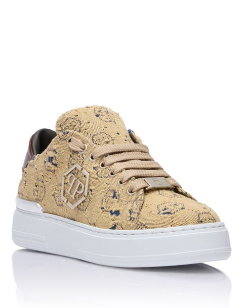 Low-Top Sneakers Jacquard Monogram Logo Unisex