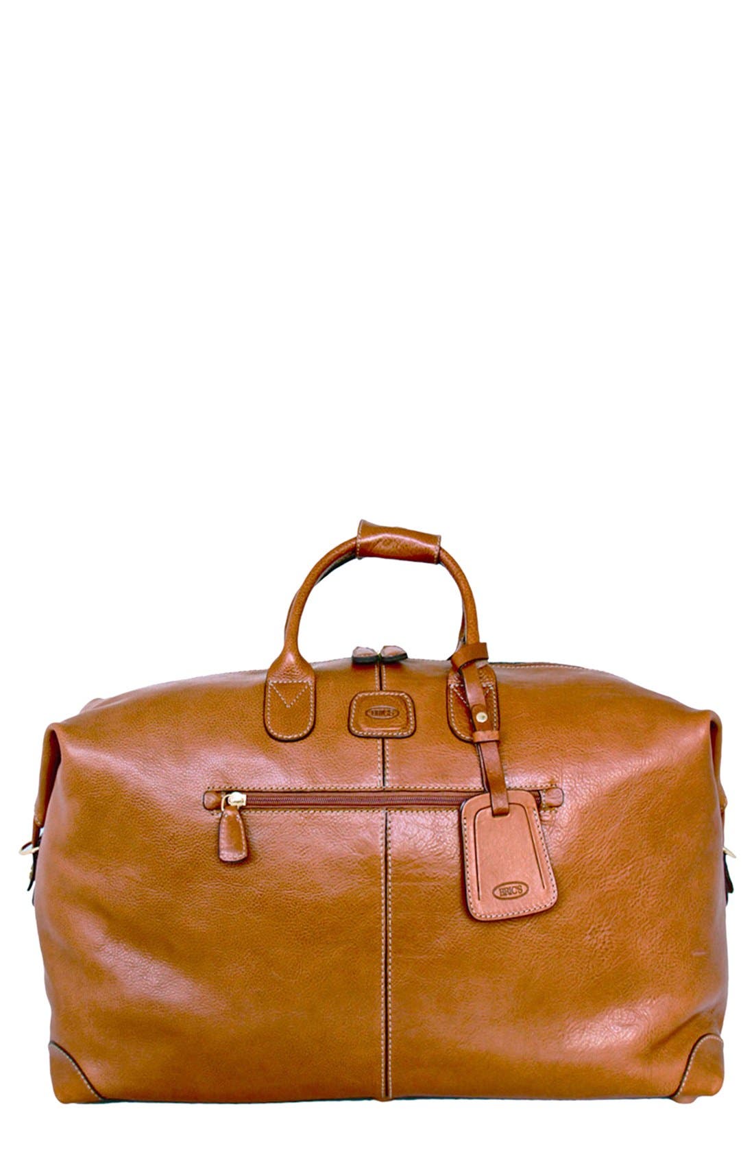 'Pelle' Duffel Bag, Main, color, LEATHER