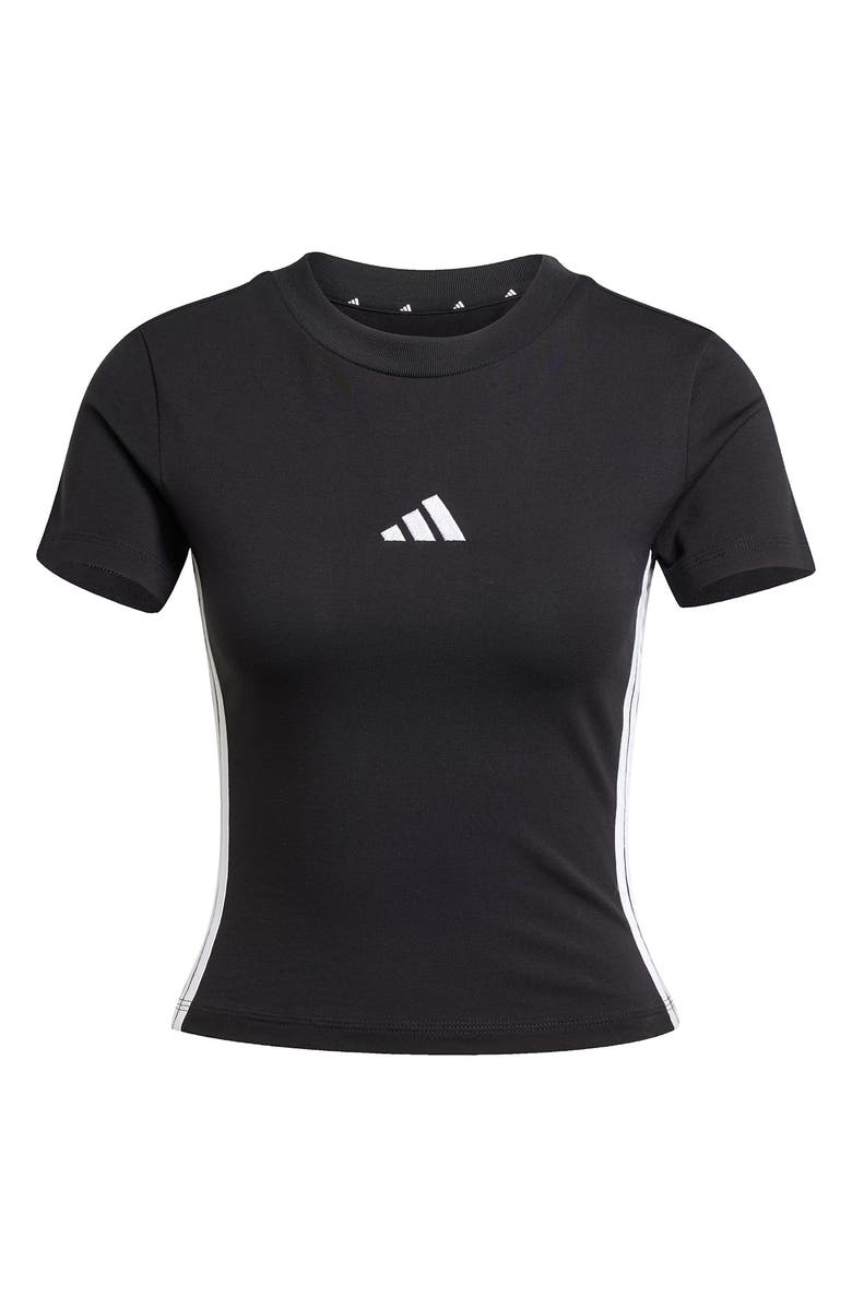 adidas 3-Stripe Baby T-Shirt, Alternate, color, 