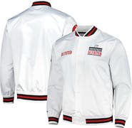 Mitchell & Ness Men's Mitchell & Ness  White D.C. United City Full-Snap Satin Jacket