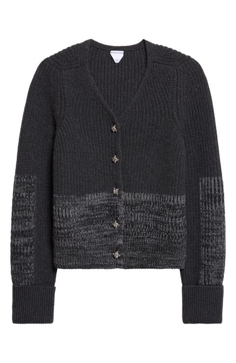 Rib Wool & Cashmere Cardigan