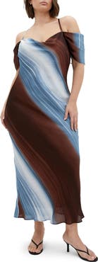 City Chic Levitate Off the Shoulder Dress