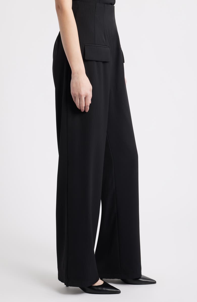 Odd Muse The Ultimate Muse High Waist Wide Leg Pants, Alternate, color, Black