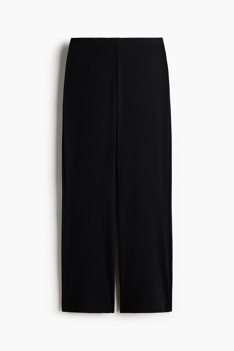 Jersey Pull-On Pants, Alternate, color, Black