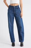 Re/Done The Rewind Reversible High Waist Crop Barrel Leg Jeans