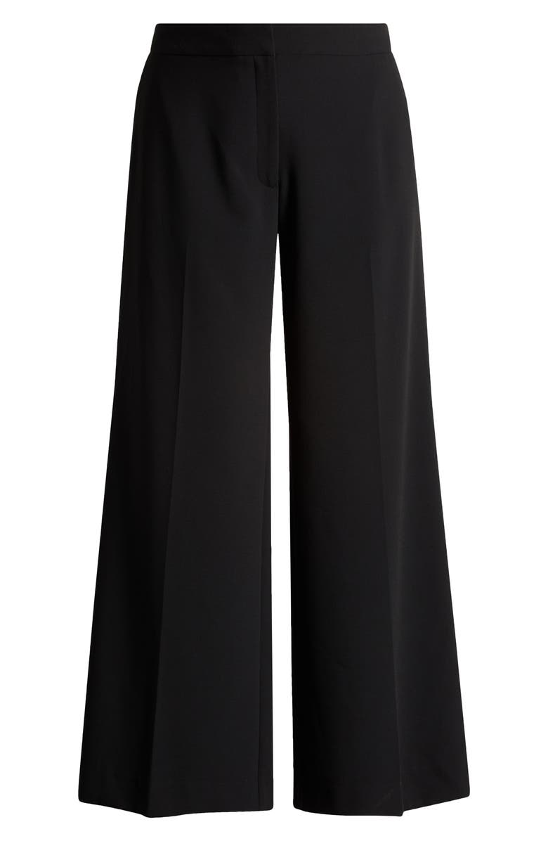 Nordstrom The Lennox Wide Leg Trousers, Alternate, color, Black