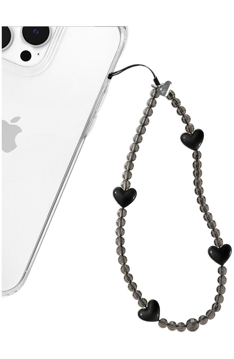 VELVET CAVIAR Phone Charm, Alternate, color, Black