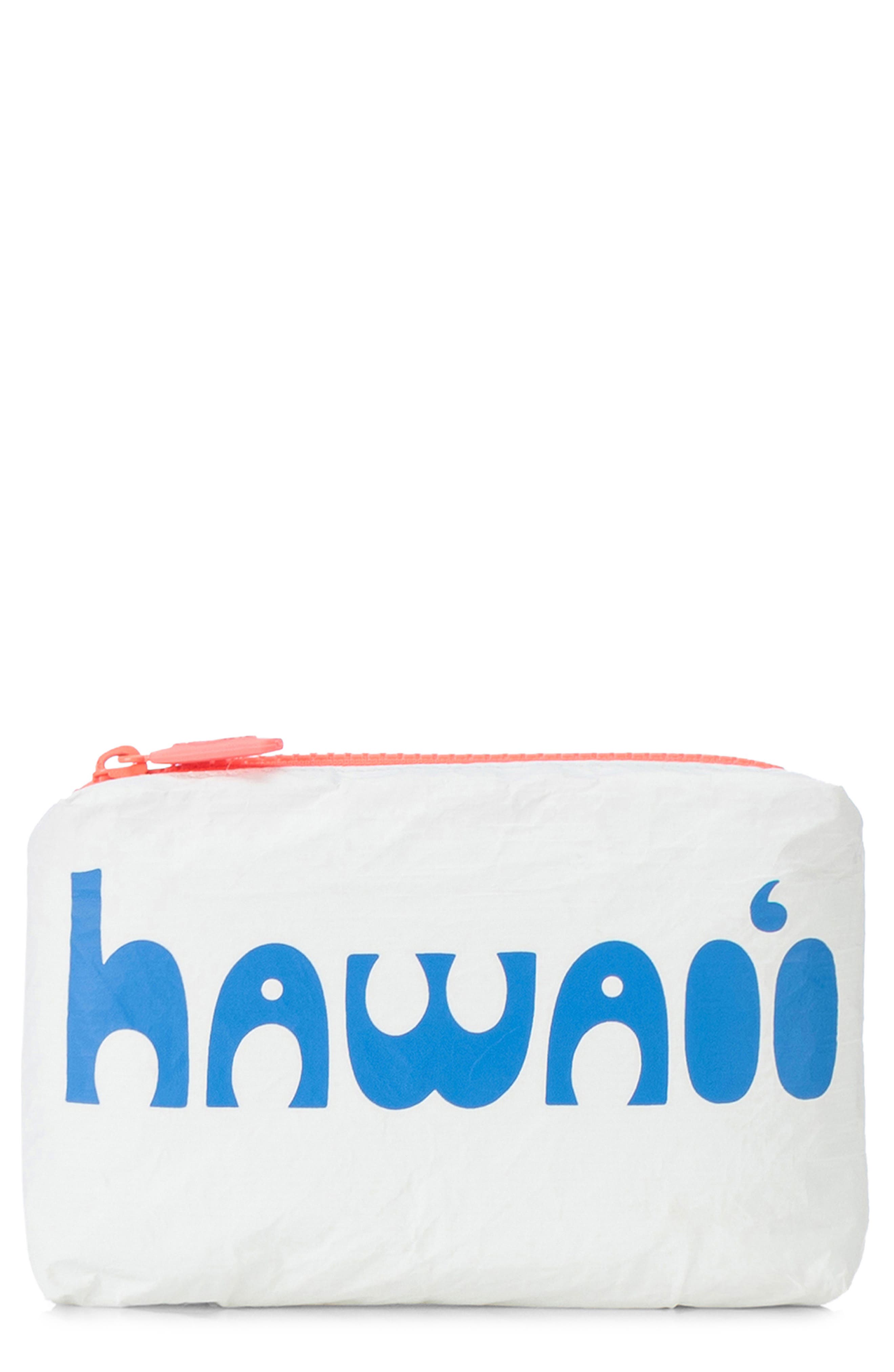 Aloha Collection Mini Water Resistant Tyvek<sup>®</sup> Zip Pouch, Main, color, 