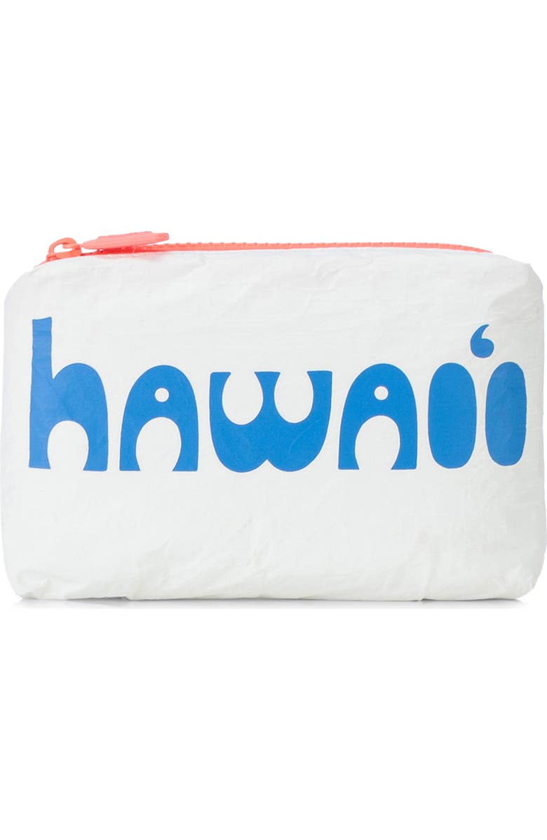 Aloha Collection Mini Water Resistant Tyvek<sup>®</sup> Zip Pouch, Main, color,
