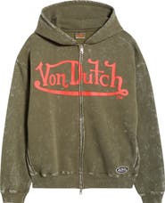 Von Dutch Oversize Fleece Zip Hoodie
