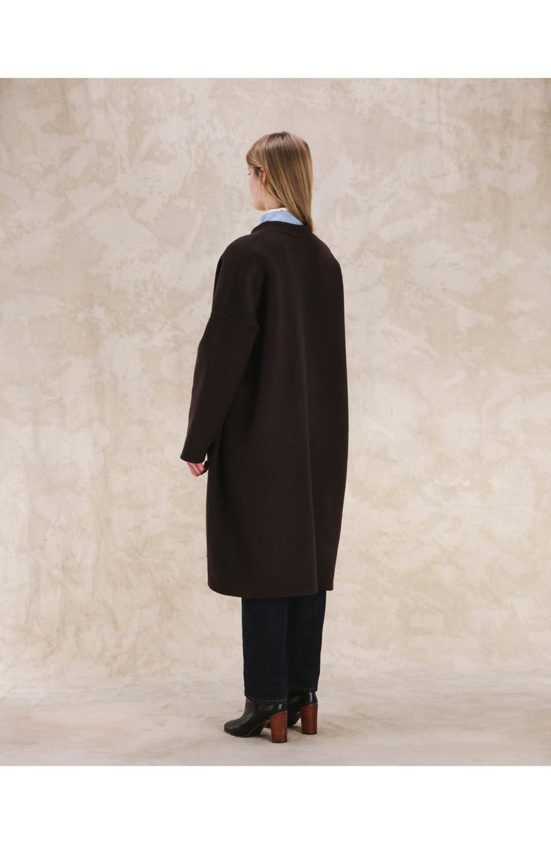 Fortela Florence Wool Coat, Alternate, color, Brown