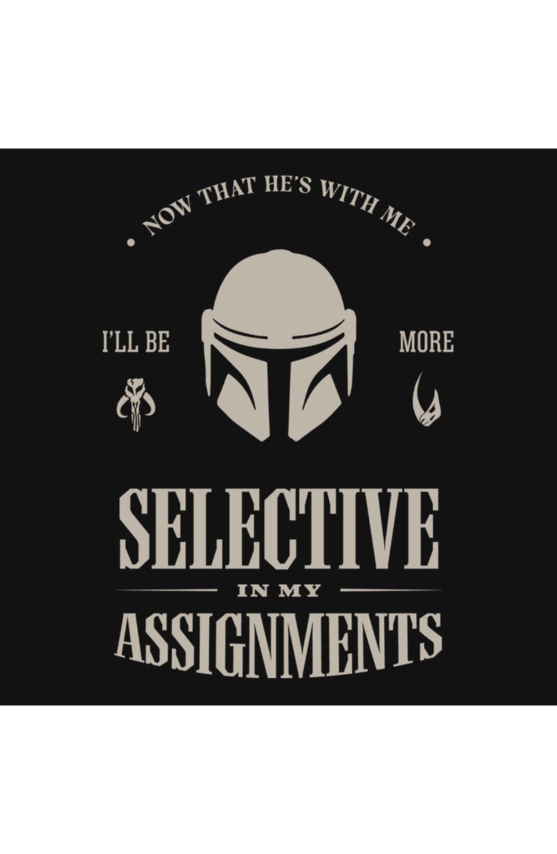 Star Wars: The Mandalorian and Grogu Girl's Star Wars The Mandalorian and Grogu Selective In My Assignments  Graphic T-Shirt, Alternate, color, Black