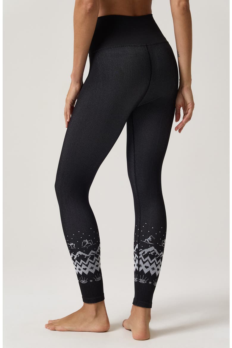 Love and Ski Icon Leggings, Alternate, color, BLACK