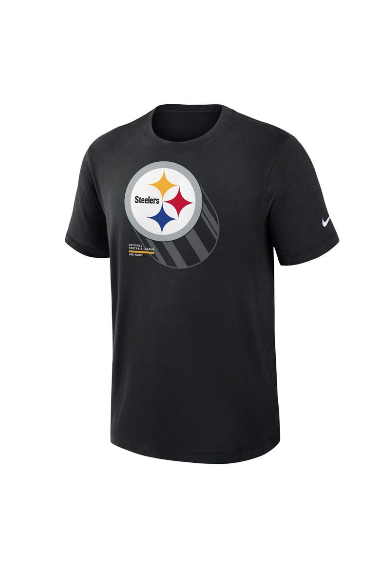 Men's Nike Black Pittsburgh Steelers Primetime Slub Dri-FIT T-Shirt, Alternate, color, Black