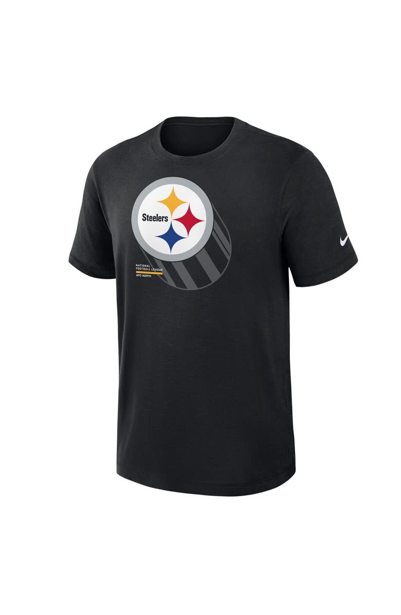 Nike Men's Nike Black Pittsburgh Steelers Primetime Slub Dri-FIT T-Shirt, Alternate, color, Black