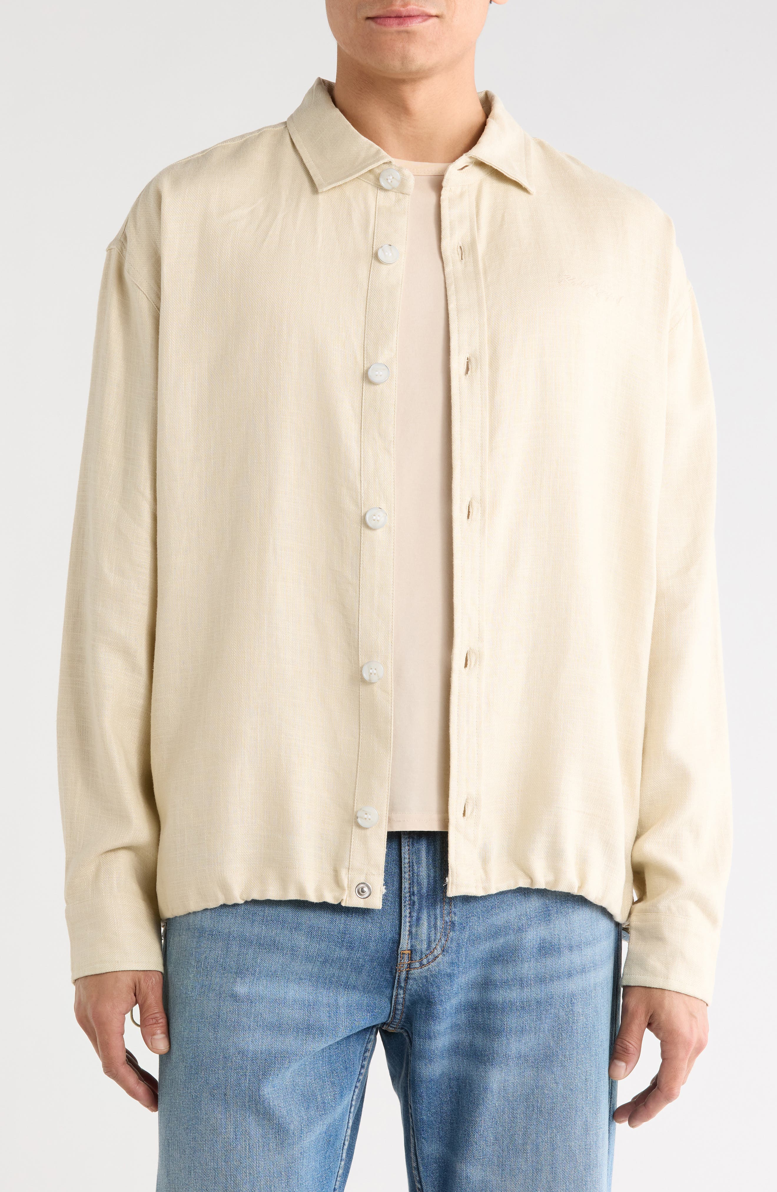 KARL LAGERFELD PARIS Long Sleeve Shirt Jacket