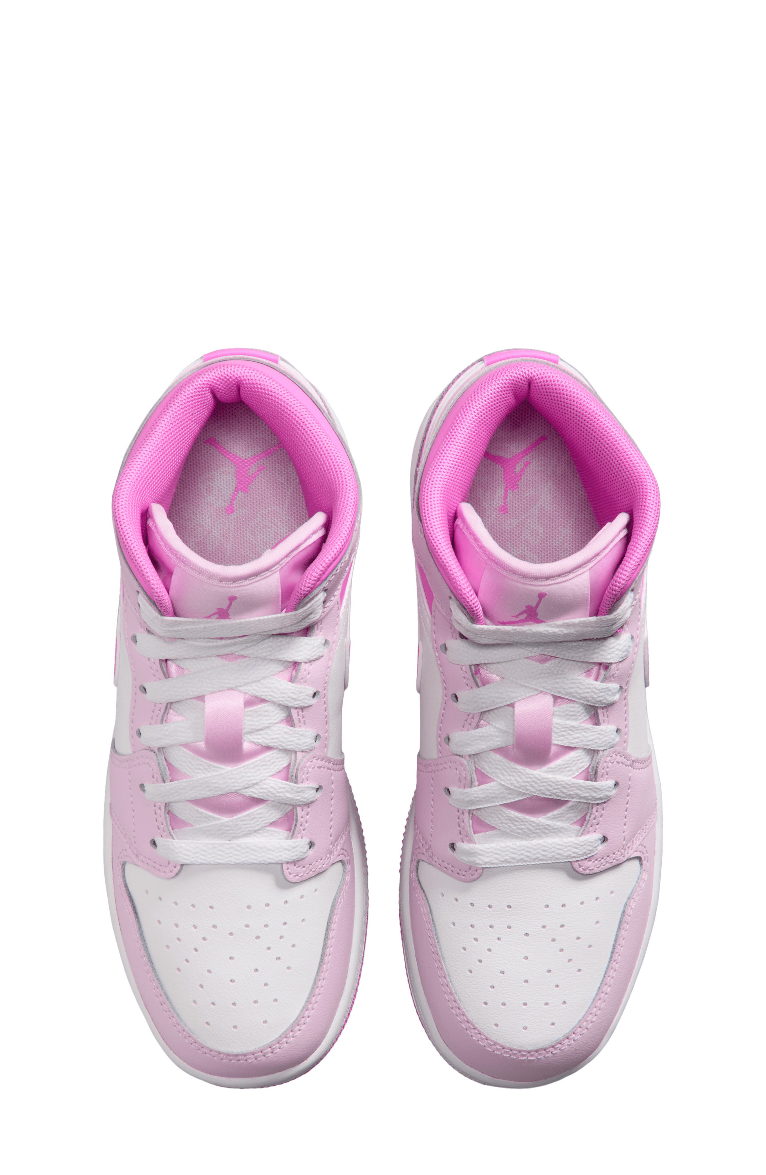 Kids' Air Jordan 1 Mid Sneaker, Alternate, color, 601 PNKFOM/PNKFOM
