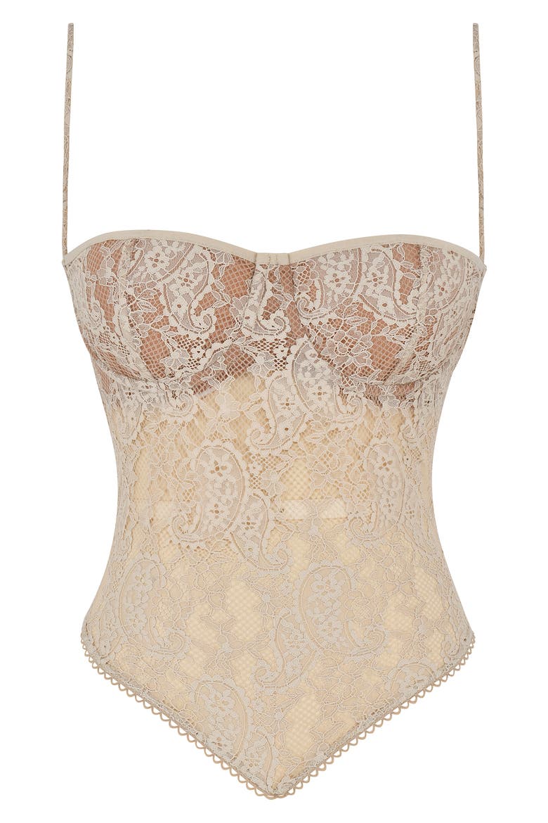 Fernanda Semisheer Crop Lace Camisole, Alternate, color, CREAM