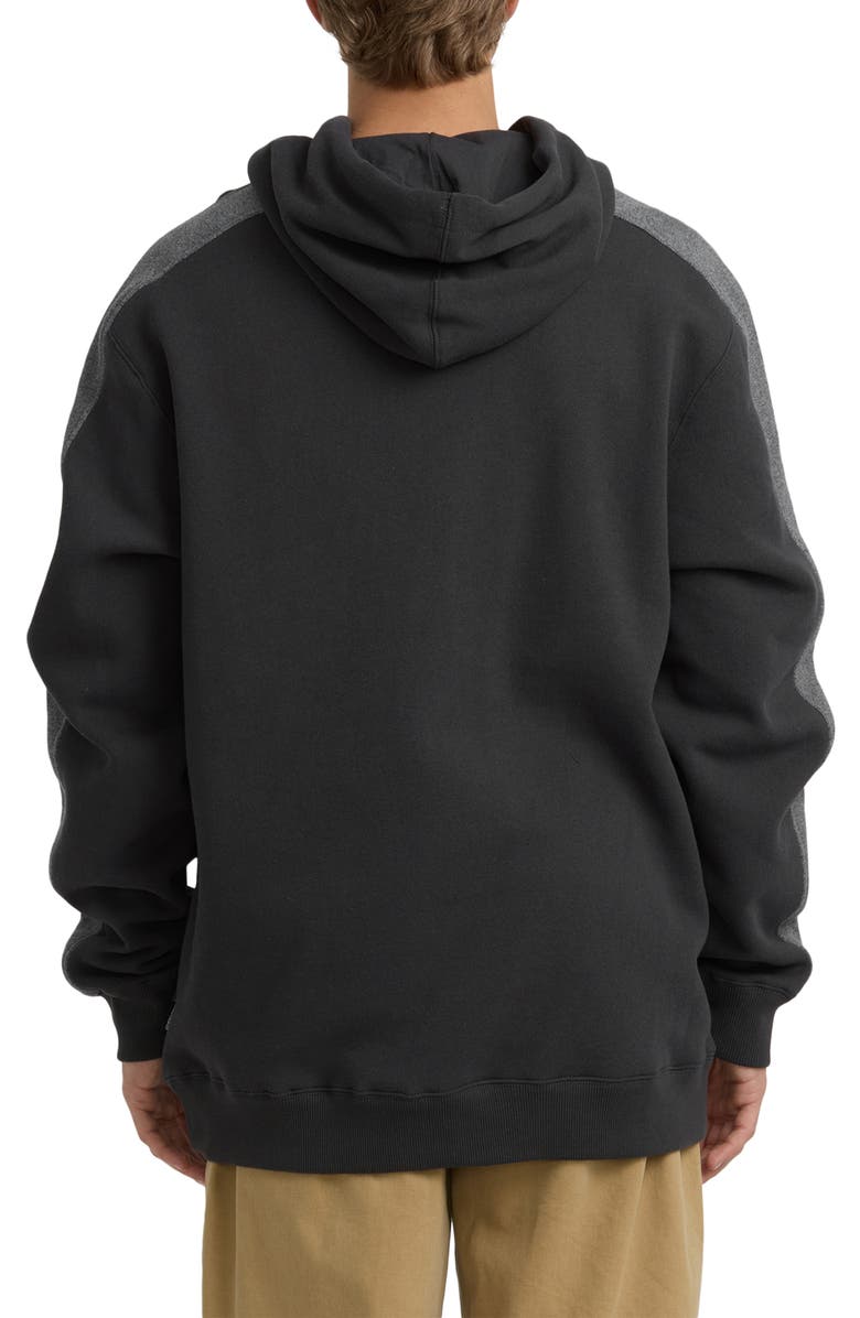 Billabong Iconic Cotton Blend Hoodie, Alternate, color, Washed Black