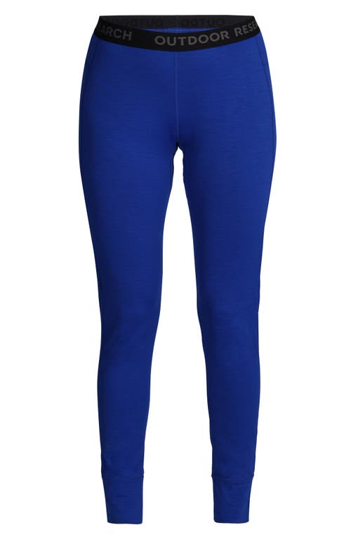 Shop Outdoor Research Alpine Merino Wool & Recycled Polyester Leggings In Topaz