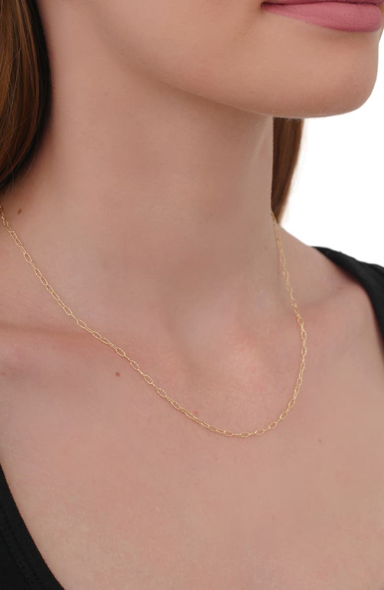 Bony Levy 14K Gold Textured Link Chain Necklace, Alternate, color, 