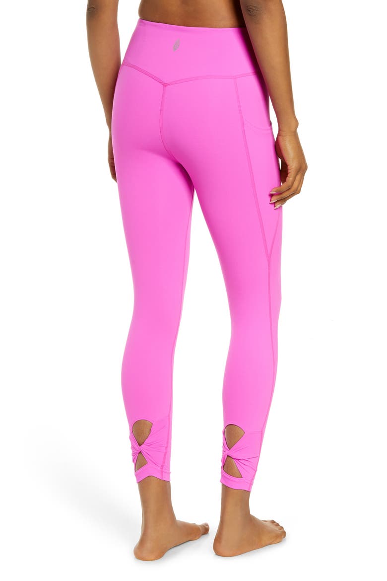 Free People FP Movement Solid Wave Rider Pocket Leggings, Alternate, color, LIVING MAGENTA