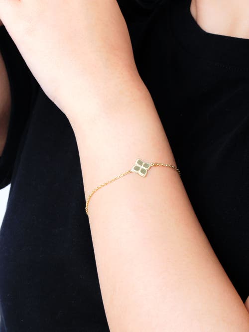 Devata Clover Chain Bracelet In Gold
