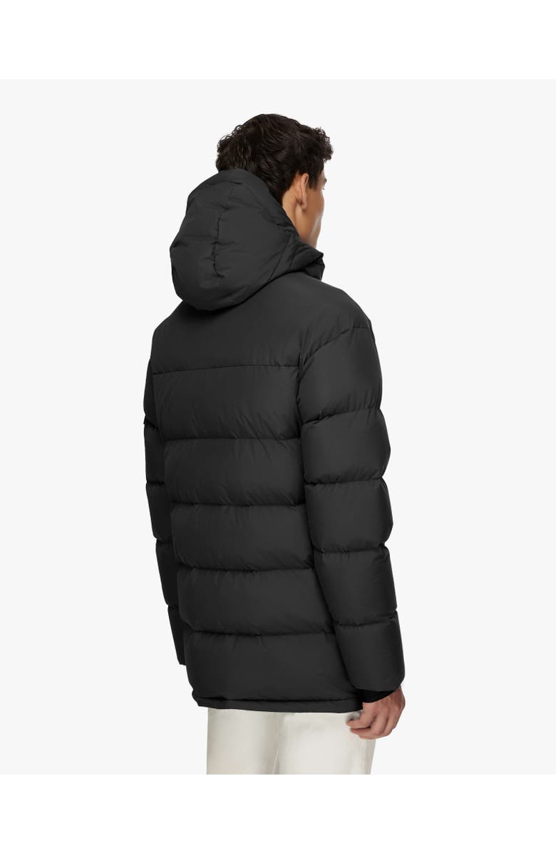 Quartz Co. ALEXANDER | Hooded Recycled Down Winter Jacket, Alternate, color, Black