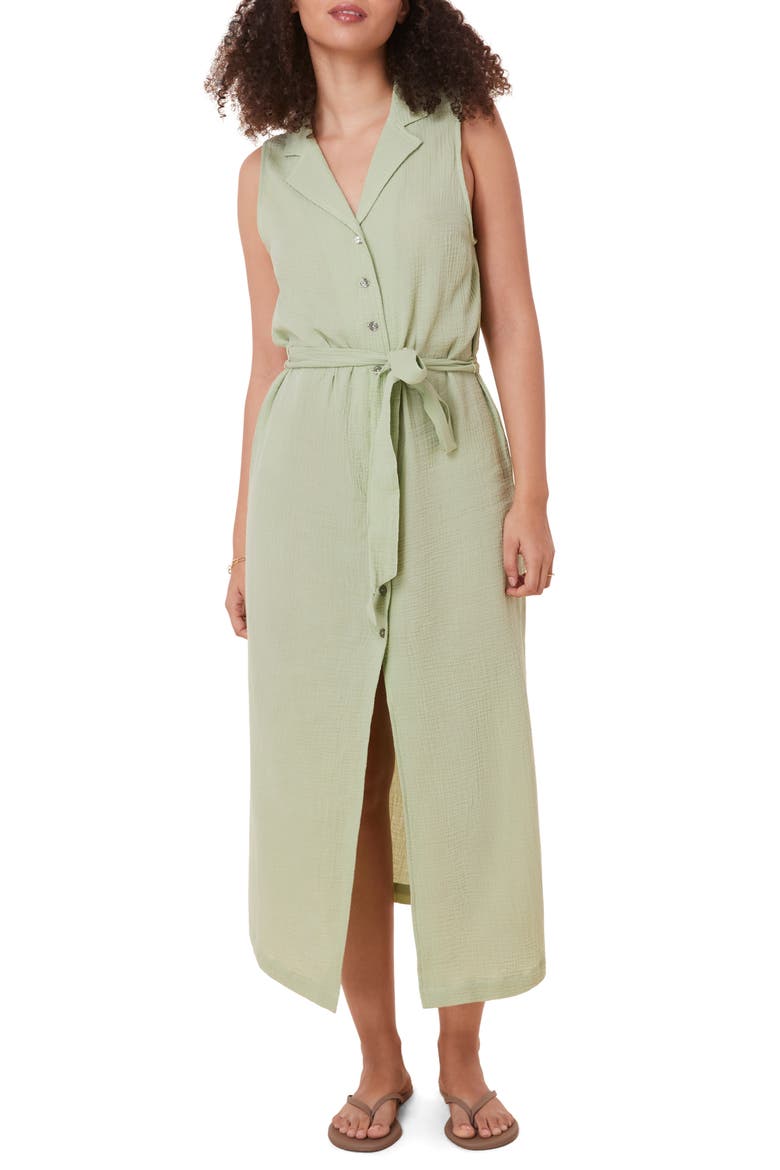 The Flamenco Cover-Up Button-Up Shirtdress, Main, color, AMBROSIA