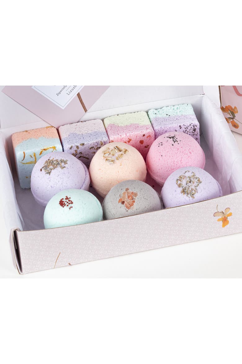 Natural Bath Bombs and Shower Steamers Gift Set, Main, color, White