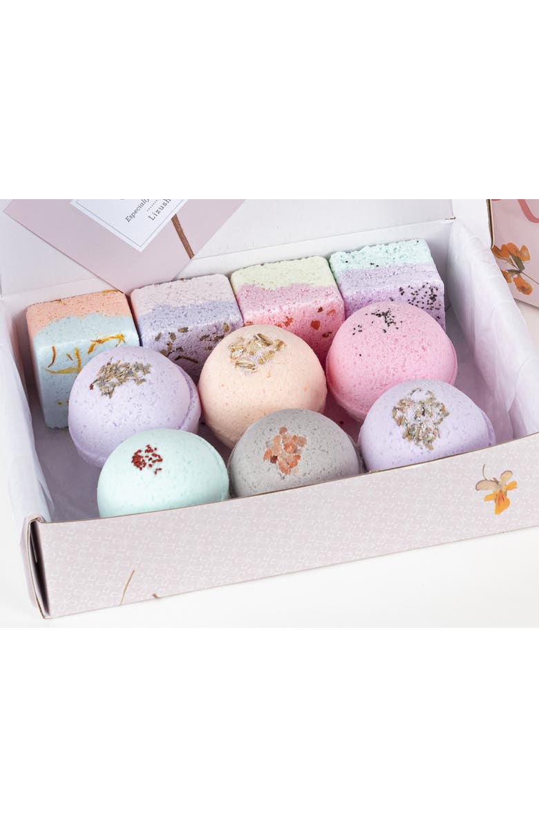 Lizush Natural Bath Bombs and Shower Steamers Gift Set, Main, color, No Name