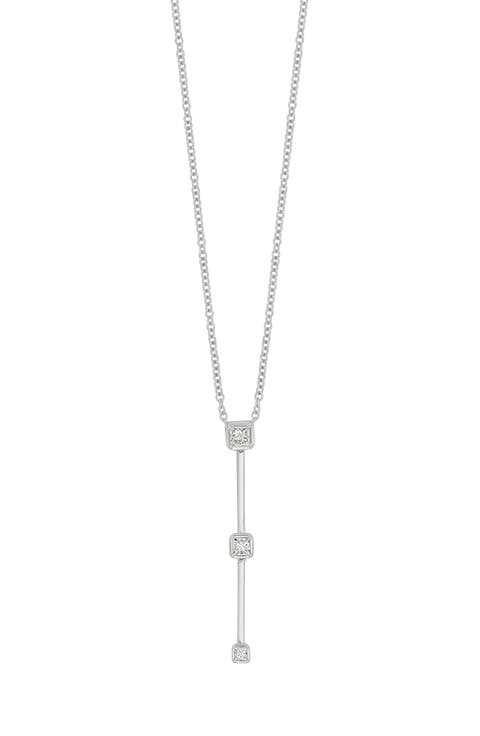 Aviva Drop Diamond Pendant Y-Necklace (Nordstrom Exclusive)