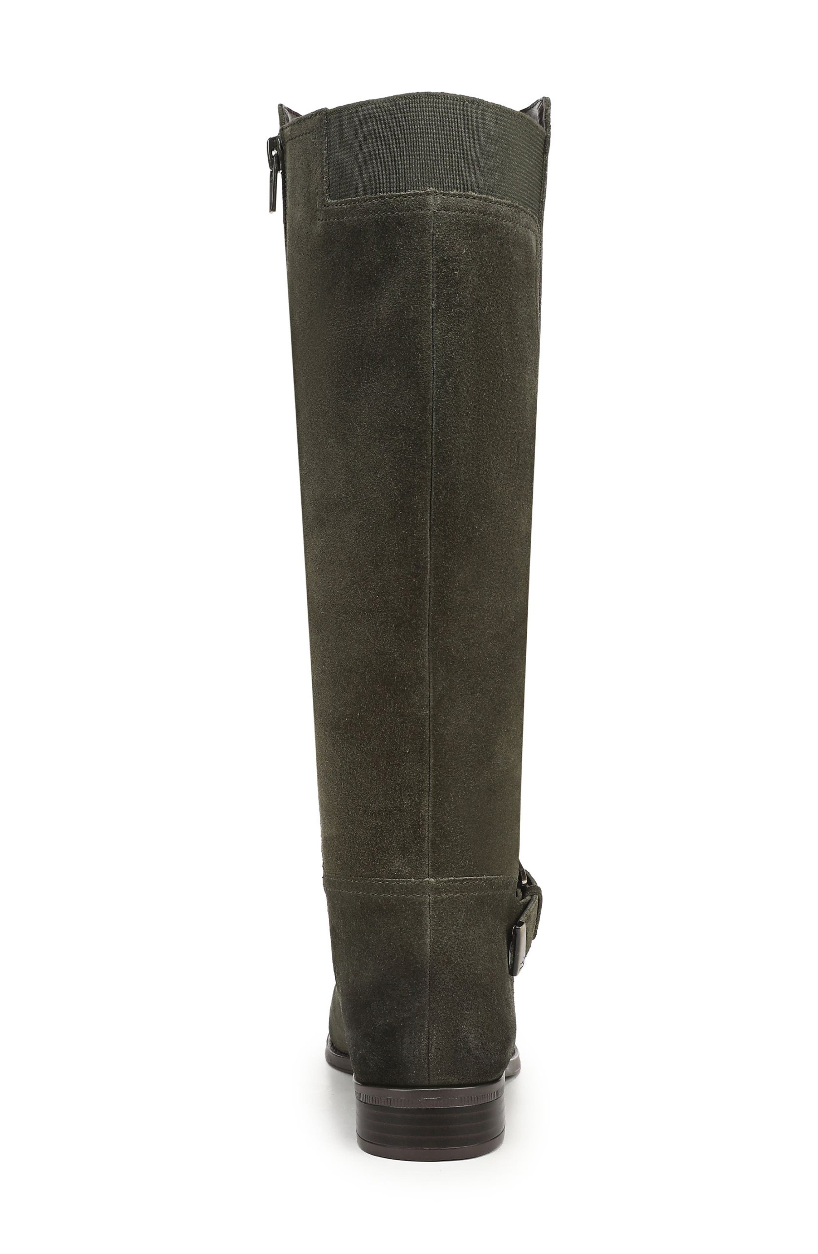 Juno Leather Riding Boot, Alternate, color, CACTUS CLAY GREEN SUEDE