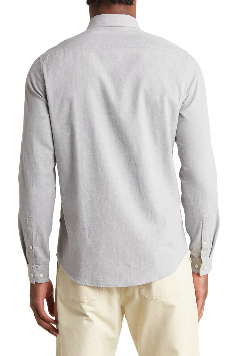 NN07 Sixten Solid Sport Shirt, Alternate, color, Medium Grey