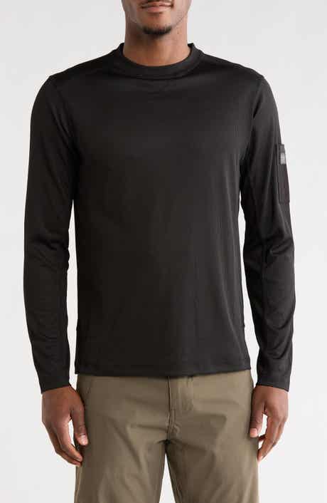 CARBON + CRAFT Grid Jacquard Long Sleeve T-Shirt