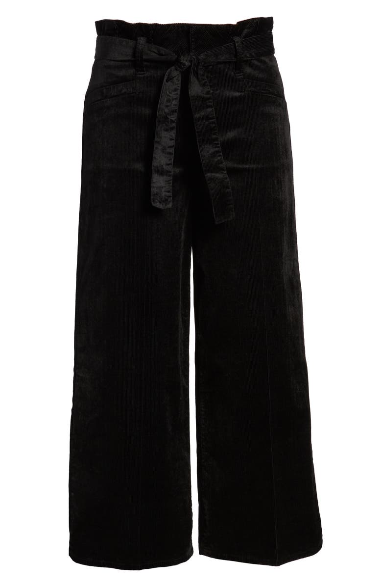PAIGE Sutton Paperbag Crop Wide Leg Corduroy Pants, Alternate, color, 