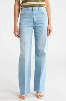 MOTHER The Maven Sneak High Waist Wide Leg Jeans