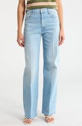 MOTHER The Maven Sneak High Waist Wide Leg Jeans