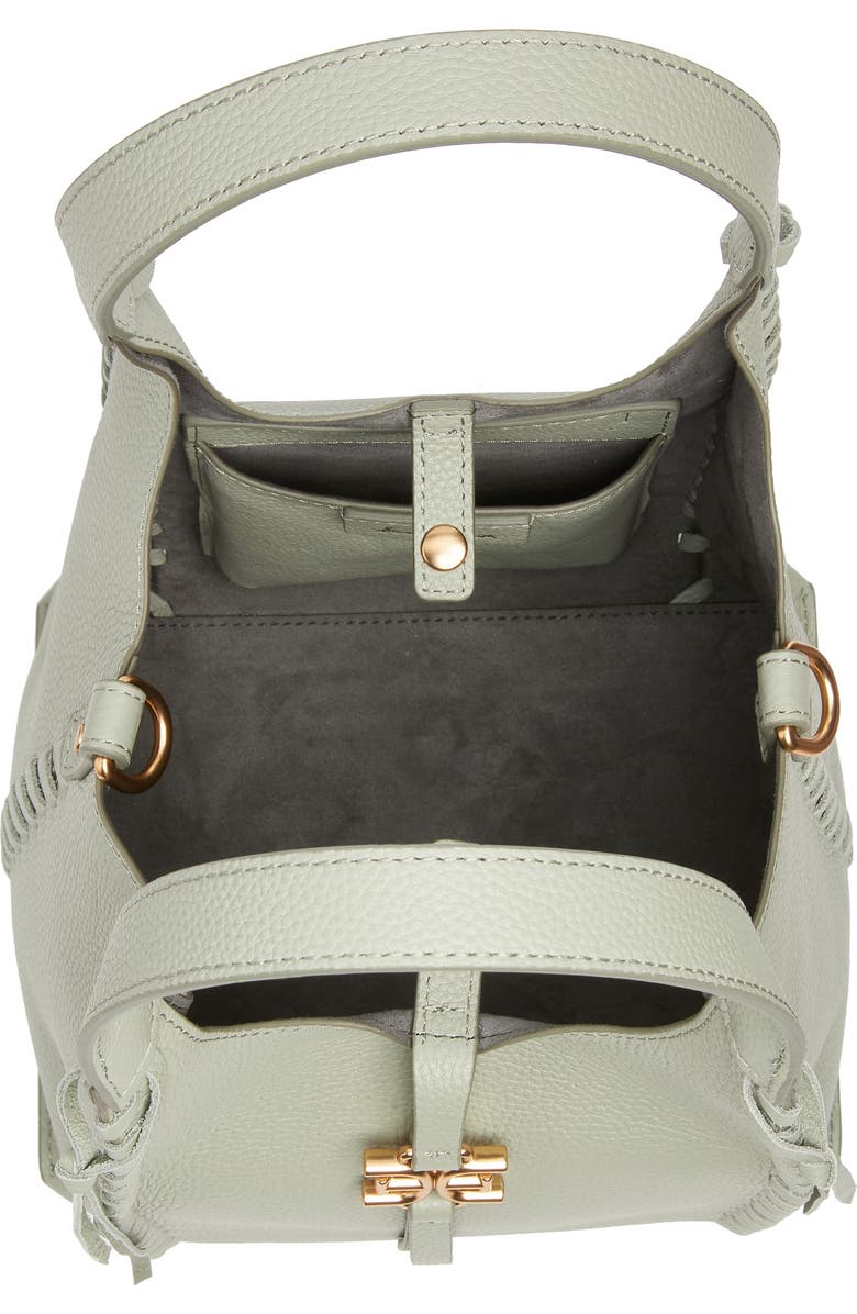 Sam Edelman Sylvia Mini Leather Crossbody Bag, Alternate, color, Sage