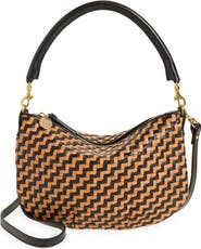 Clare V. Petit Moyen Woven Messenger Bag