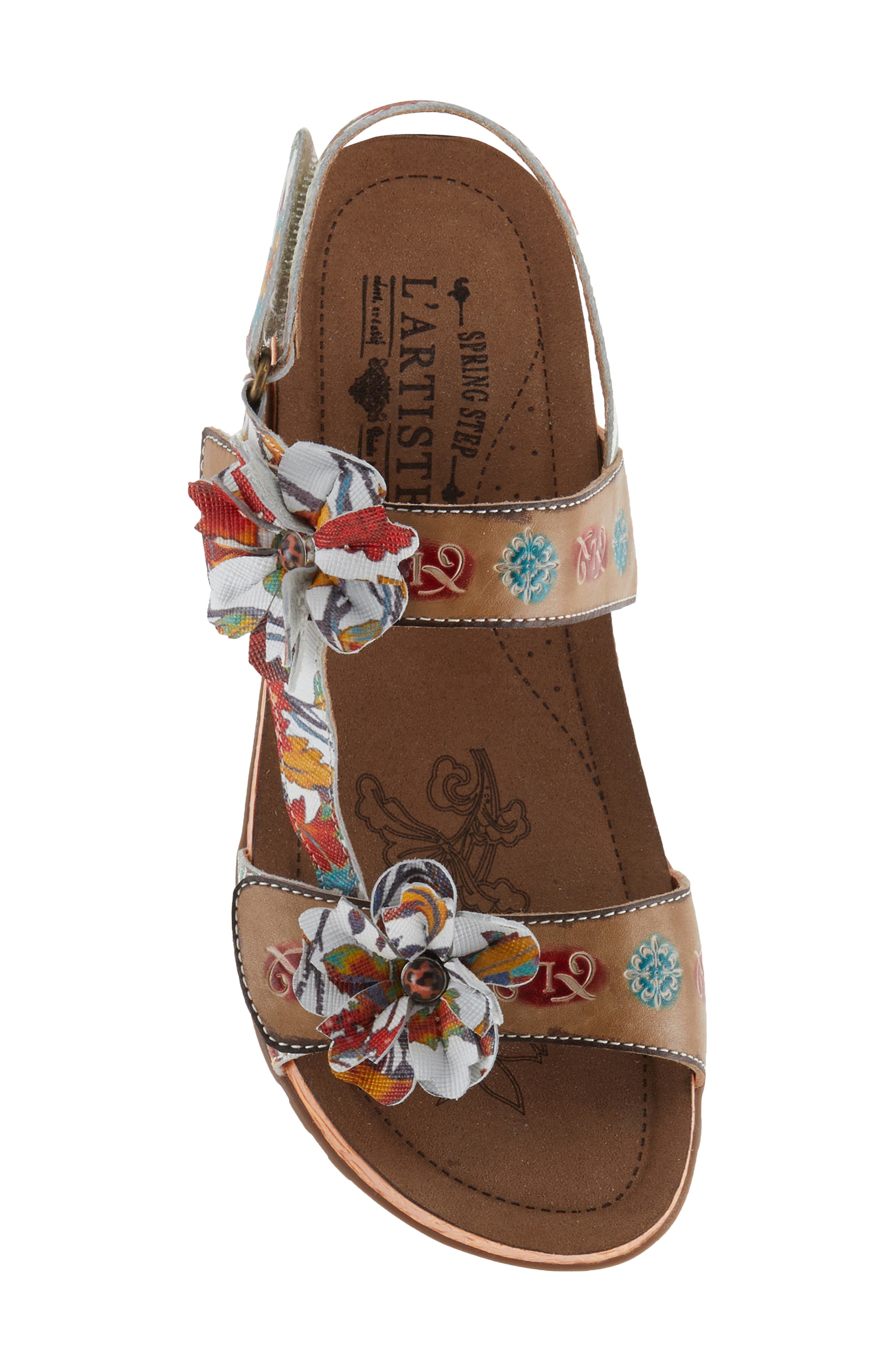 L'Artiste by Spring Step Erica Floral Slingback Sandal, Alternate, color, 